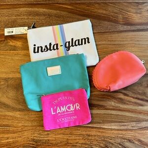 4 Small Pouch Bag Bundle